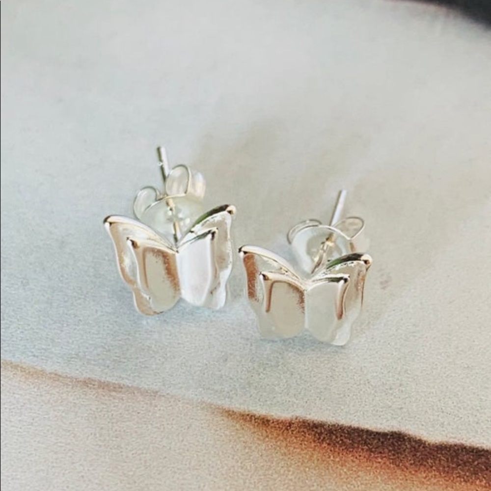 Sterling Butterfly Earrings